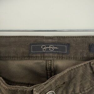 Jessica Simpson Olive Corduroy 'Forever Skinny' Pants